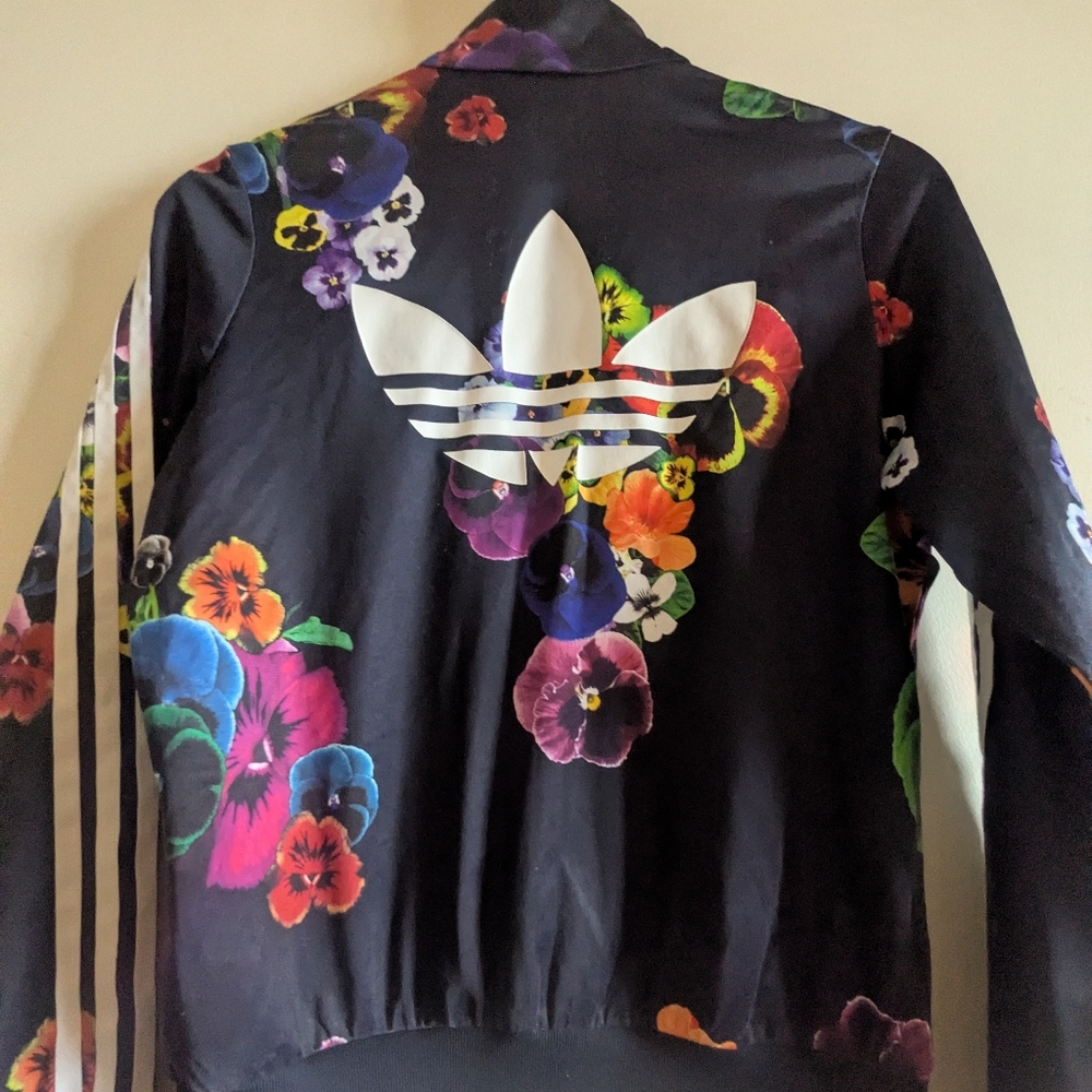 Adidas Women's Multicolor Floral Jacket Size Small